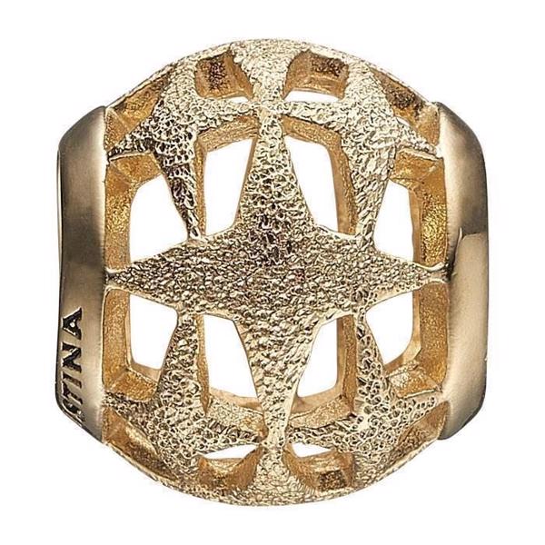 Image of My Sparkling Star forgyldt Collect læderarmbånds charm smykke fra Christina Collect